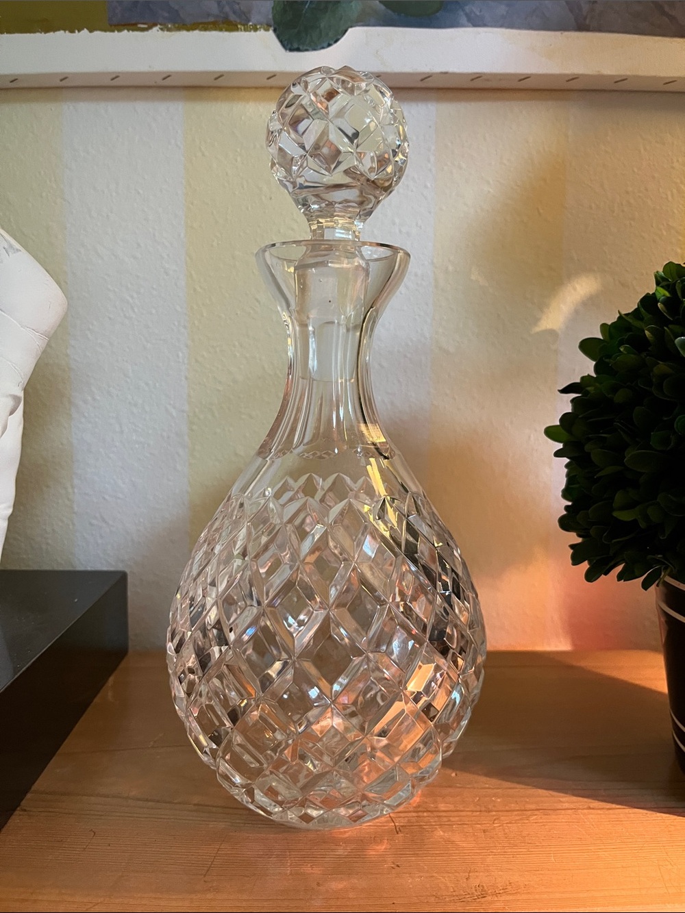 Crystal Cut Glass Decanter - Clear from France … it is a family heirloom